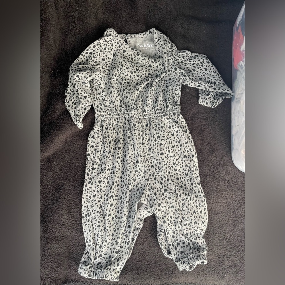 Baby Girl Leopard Jumpsuit 3-6M